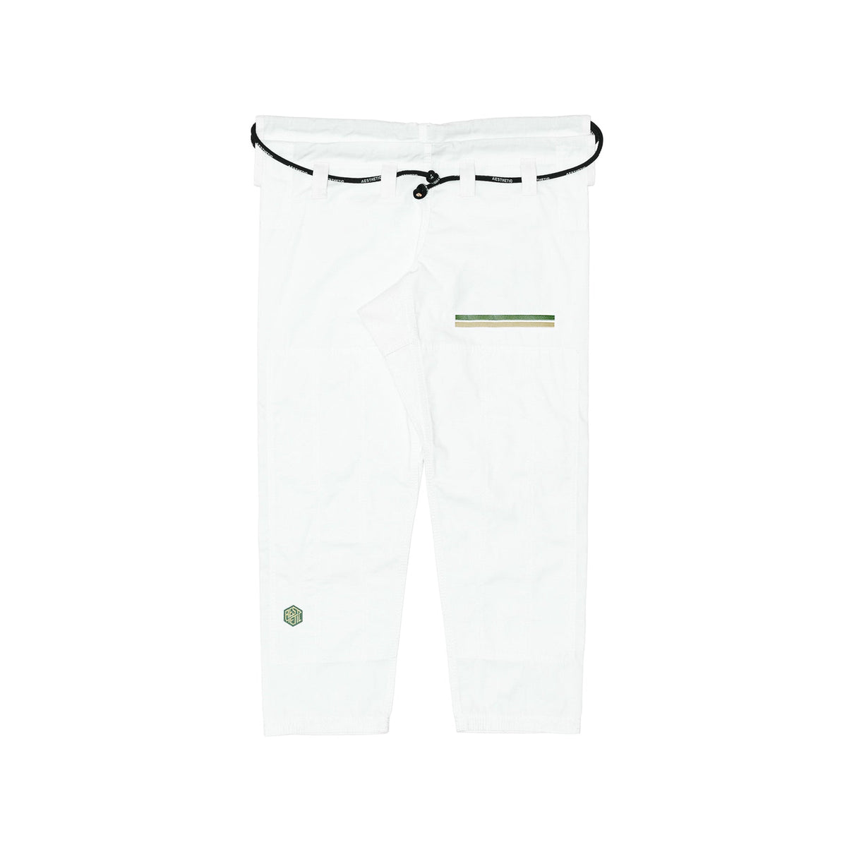 The Competitor Kimono (White/Pine Green)