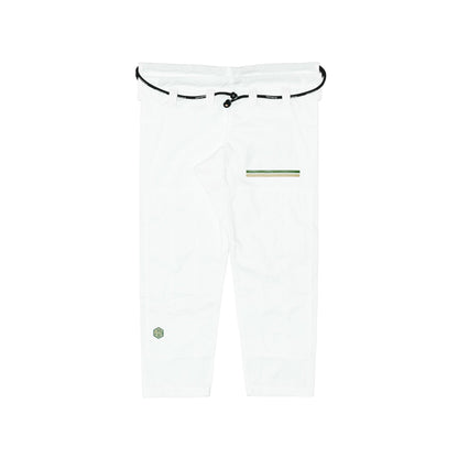 The Competitor Kimono (White/Pine Green)