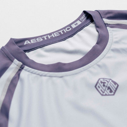 'Motion' Short Sleeve Rashguard (Deep Mauve)