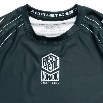 'Petrol Blue' ADCC 2026 Jozef Chen Short Sleeve Rashguard