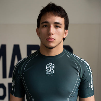 'Petrol Blue' ADCC 2026 Jozef Chen Short Sleeve Rashguard