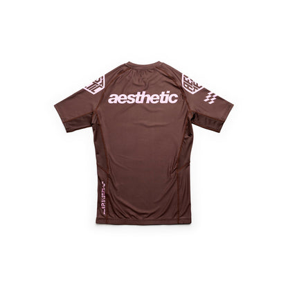 Axis Short Sleeve Rashguard (Chestnut Brown)