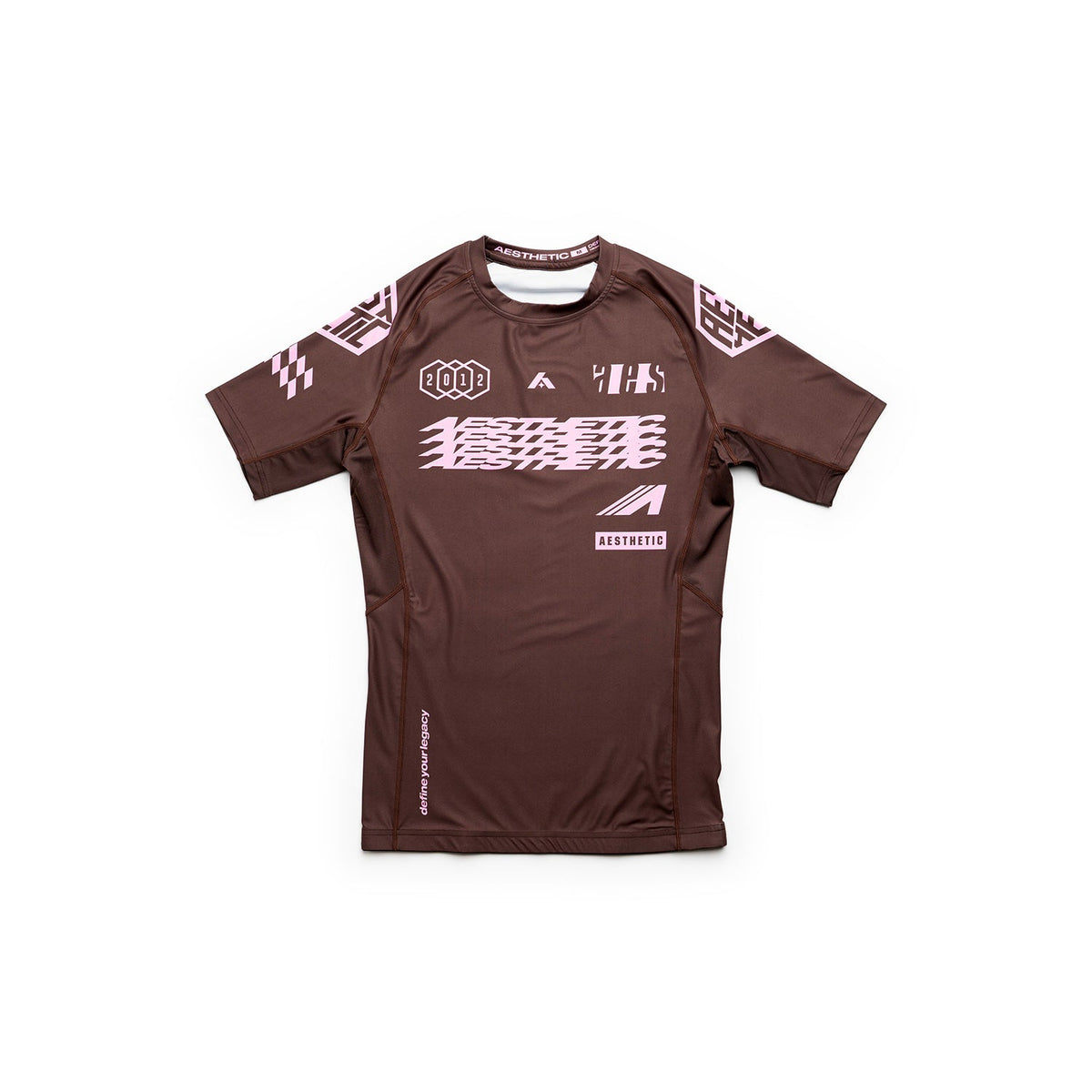 Axis Short Sleeve Rashguard (Chestnut Brown)