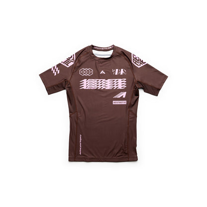 Axis Short Sleeve Rashguard (Chestnut Brown)