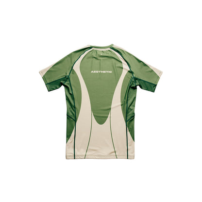 'Motion' Short Sleeve Rashguard (Hunter Green)