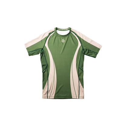 'Motion' Short Sleeve Rashguard (Hunter Green)